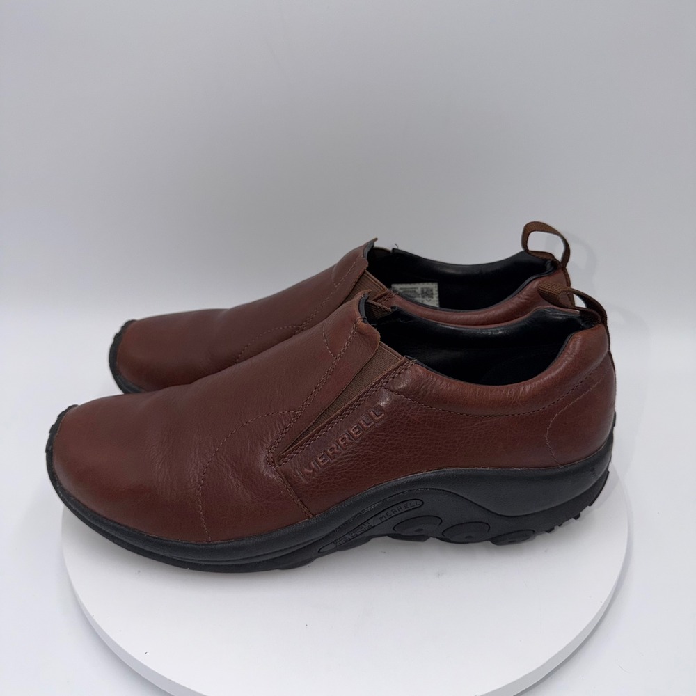 Merrell Jungle Moc Mens Leather Slip On Shoes Brown J000439 Size 11